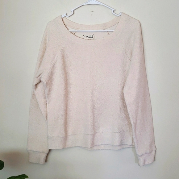TEXTILE Elizabeth and James Sweaters - Textile Elizabeth and James terrycloth feel loose crew neck pullover sweatshirt